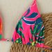 Women's Clothing Floral Print Bikini Set Double Fabric Tie-Up Swimsuit Sexy Vacation Swimwear Polyester_ecoleips.com