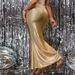 Aria Basics Aria Basics 60291 Nazada European And American Women's Fashion New Ins Product Coated Fabric Sexy Hot Girl Elastic Fishtail Skirt_ecoleips.com