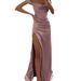 Women's Clothing Raglan Sleeve Suspenders Pile Collar Wedding Bridesmaid Dress_ecoleips.com