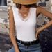 Aria Basics Aria Basics Cross-border Direct Sales Lace Tank Spring New Inner Top, European And American Sexy Versatile V-neck Base Shirt_ecoleips.com