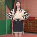 2024 Autumn Winter New Cute Sweater Striped Knitwear Stylish Top Cardigan Youthful Fashion_ecoleips.com