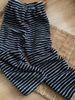 Striped Pajama Pants Women's Black And White Fleece Trousers Fleece Sleepwear Winter Thickened Casual Home Pants Female_ecoleips.com