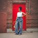 Women's Stacked Waist Distressed Straight Leg Jeans Blue Denim Casual Wide Leg Trousers Streetwear_ecoleips.com