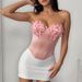 Diamond Shaped Underwire Boning Bralette Top, Bestseller, Foreign Trade Hot Girl Low Cut Satin Butterfly Strapless Top_ecoleips.com