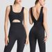 Women's Clothing New One Piece Bodysuit Tight Fitness Suit For Women With Hollow Beautiful Back Dance Pilates Yoga Suit_ecoleips.com