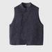 Aria Basics 2025 Chinese Style Double-Sided Woolen Stand Collar Buttoned Wool Coat Autumn Winter New Women's Vest_ecoleips.com