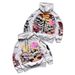 Y2k Aesthetic 3d Skeleton Print Hoodie, Unisex Oversized Pullover For Streetwear And Casual Style Premium Softness & Durability_ecoleips.com