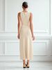 French-Style Sleeveless Dress For Women, Summer Design With A Slimming Silhouette In Solid Color, Elegant And Flattering_ecoleips.com