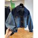 Women's Clothing Loose Casual Gradient Washed Denim Jacket Spring And Autumn Short Jacket Tops_ecoleips.com