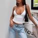 Ins Women's High-End Pleated Slim Fit Suspenders Fashion Vest European American Style Hot Girl Top_ecoleips.com