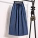 European And American Foreign Trade Clothing Factory Summer Plus-size Women's Drawstring Ultra-thin Fabric Elastic Waist_ecoleips.com
