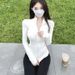 Women's Lightweight, Tight-fitting, Quick-drying Long-sleeve Fitness Jacket For Running, Pilates, And Yoga Training_ecoleips.com