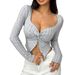 Voya Women's Clothing, Be Careful With The Machine, Sexy T-shirt, Spring And Summer New Style, Slim Fit And Slimming Short Style, Exposed Navel Top_ecoleips.com