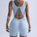 Women's Clothing Sports Yoga Clothes Jumpsuit Shorts Fitness Cycling Yoga Pants Fitness Summer Running Clothes_ecoleips.com