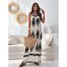 Women's Clothing Positioning Flower Print Suspender Dress_ecoleips.com