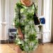 Women's Trendy Long Dress Crew Neck Pullover Style Vivid Digital Print Oversized Swing Hem Elegant Daily Vacation Wear_ecoleips.com