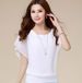 Direct Summer New Large Wear Solid Color Sweet Short Sleeved T-shirt Chiffon Shirt Women's_ecoleips.com
