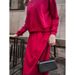 2025 Muslim Women's Clothing Solid Color Sweatshirt Cardigan Zipper Top Casual Fashion Set_ecoleips.com