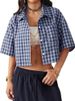 K New Women's Short Five Quarter Sleeved Top Shirt_ecoleips.com