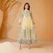Women's Long Robe Dress Embroidered Fabric Printed with Rhinestones Cross Border Style Muslim Fashion 241101_ecoleips.com