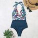 Women's Clothing New Hot Selling Swimsuit Women's One Piece Backless Sexy Conservative Belly Covering Cross Border Bikini Swimsuit_ecoleips.com