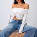 Voya Women's Sexy European And American Style One Neck Sweet And Spicy T-shirt Short Style Exposed Navel Sexy Top_ecoleips.com