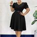 C8616 Foreign Trade Women's Fashion With Stylish Pleats, Elegant V-neck, Large Hem Skirt, Cross-border African_ecoleips.com