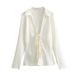 Aria Basics Aria Basics Cross-Border Foreign Trade Women's Clothing 2025 Summer New European And American Style Bowknot Silk Satin_ecoleips.com