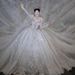 Haute Couture Wedding Dress 2025 New Style Long Sleeved Main Dress with Long Train for Brides Luxury Elegant Gown_ecoleips.com