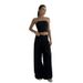 Summer Bandeau Vest Loose Wide-Leg Pants Suit With A Sense Of Design And Fashion For Casual Commuting_ecoleips.com