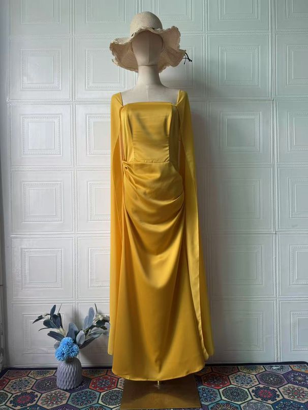 Modest Abaya Dress Women's Clothing Long Shawl Dress Fashion Fairy Tale Autumn-inspired Patchwork Gown Elegant Classy Polyester Evening Muslim Dress_ecoleips.com