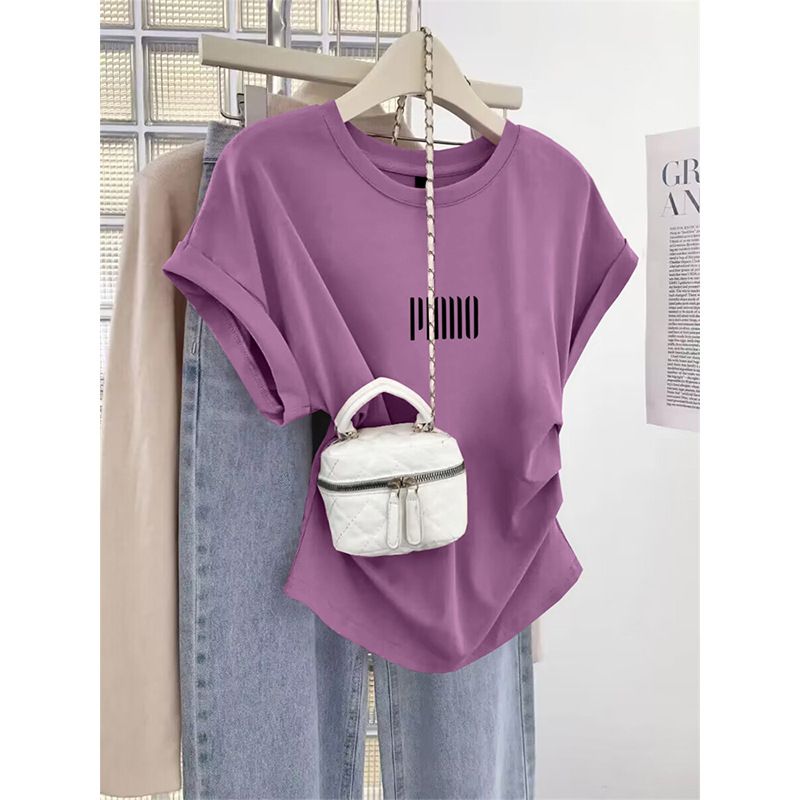 Women’s Ruffled Short-Sleeve Cotton T-Shirt – Flattering Square Neckline & Pintuck Details For A Youthful Look_ecoleips.com