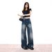 26ss| 2026 American Retro Washed Distressed Drapey Spring-summer Versatile Floor-length Everyday Denim Pants New Style_ecoleips.com