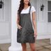Women's Sleeveless Vest Dress Style Slimming Adjustable Pocket Suspender Skirt Platform In Stock_ecoleips.com