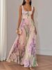 Women's Clothing Women's Pleated Floral Maxi Dress Digital Print For Formal & Casual For Women Casual Fashion Hollow Out Knit_ecoleips.com