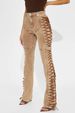 Women's Clothing Straps Drawstring Hot Girl Jeans Trousers_ecoleips.com