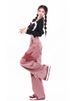 Dopamine Girl Outfit: Embroidered Straight-Leg Jeans For Women, Autumn American Retro High-Waisted Star Pattern Wide-Leg_ecoleips.com