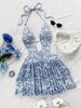 Summer New Style Sexy Backless Halter Neck Dress Slimming Waist High End Women's Clothing_ecoleips.com