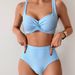 Women's High-Waist Bikini Set – Sexy Swimwear With Removable Padding (S-2XL, 11 Colors)_ecoleips.com