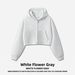 Women's Clothing Cropped Hooded Zipper Cardigan Long Sleeve Sweatshirt Jacket Clean Fit Spring/Autumn Family Clothing_ecoleips.com