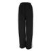 AC642 Spring European And American Cross-Border Women's New Elastic Waist Color-Block Versatile Straight Wide-Leg_ecoleips.com