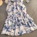 French Court Style Ink Print Dress Female 2025 New Temperament Lotus Leaf Sleeve Fairy Dress Long Skirt_ecoleips.com