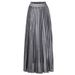 Women's Clothing Spring and Summer New Pleated Skirt Long Skirt Large Size High Waist Large Swing Golden Beach Skirt Women_ecoleips.com