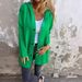 Autumn/Winter Solid-Color Casual Single-Buttoned Hooded Jacket_ecoleips.com