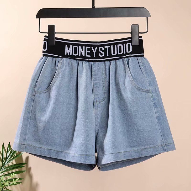 Women's Clothing Short Hot Pants Ins New Slim Denim Shorts For Outdoor Wear Hot Girls Three Point High Waist Slim Casual Trendy Fashion_ecoleips.com