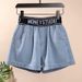 Women's Clothing Short Hot Pants Ins New Slim Denim Shorts For Outdoor Wear Hot Girls Three Point High Waist Slim Casual Trendy Fashion_ecoleips.com