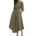 Spring 2026 Women's Lace-Up, Waist-Cinching And Elegant Off-The-Shoulder Dress_ecoleips.com