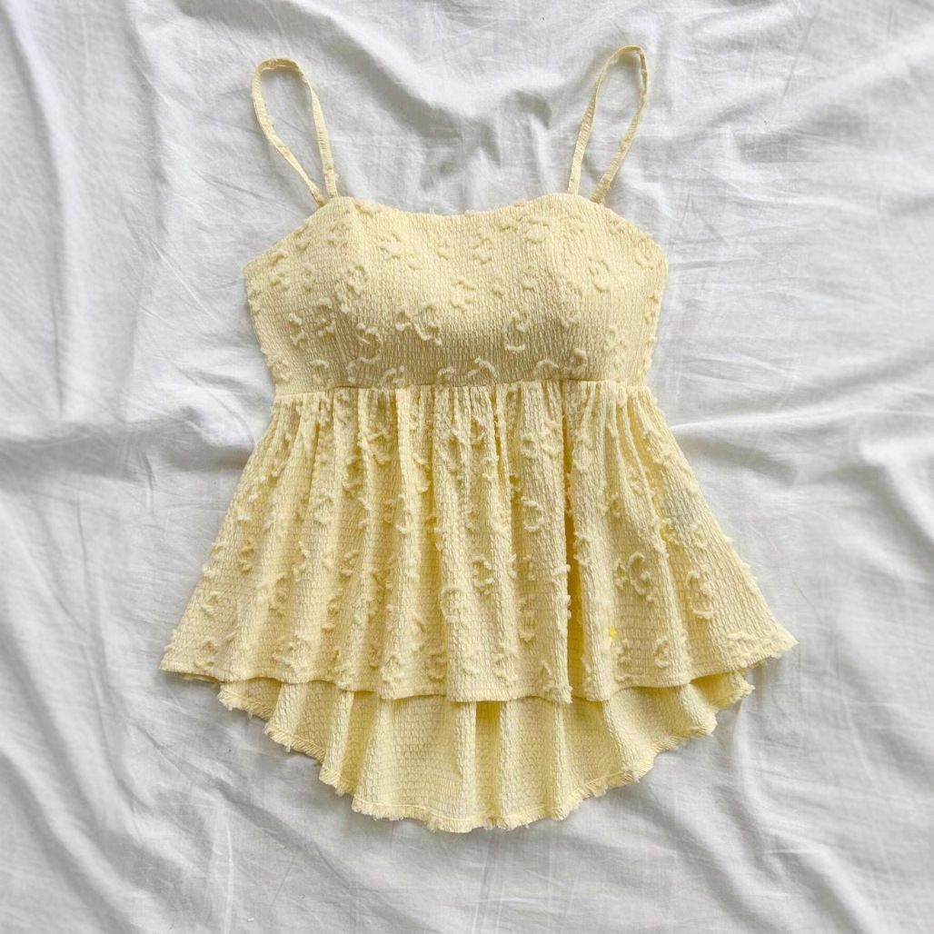 Women's Clothing New One Shoulder Tube Top Vest For Women In Summer With Niche Design And Ruffled Skirt_ecoleips.com