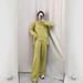 Women's Fashion Jacquard Knit Two Piece Set Thick Warm Turtleneck Sweater Casual Streetwear Comfortable Breathable Spring/Autumn_ecoleips.com