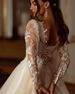 Women's wedding dress V-neck bride forest style slim fit lace wedding dress spring _ecoleips.com
